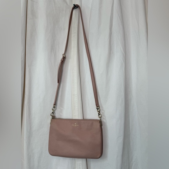 Kate Spade Leila Triple Gusset Crossbody In Rose Smoke - Picture 2 of 8